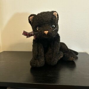 Ty Classic - PURRECIOUS Black Cat W/ Ribbon 16" Plush Retired Rare 2002